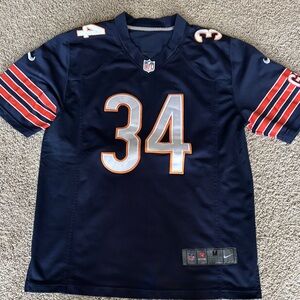Nike NFL Men’s  Chicago Bears Dark Blue and Orange Jersey